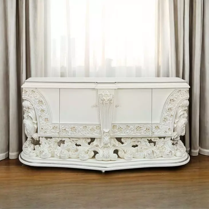 Adara Antique White 2 Door Server