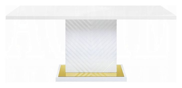 Gaines White 71" Rectangular Dining Table