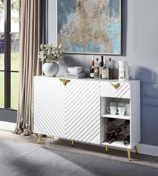 Gaines White 2 Door Server