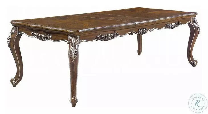 Latisha Antique Oak Extendable Rectangular Dining Room Set from