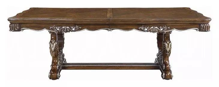 Latisha Antique Oak 114" Extendable Rectangular Dining Table