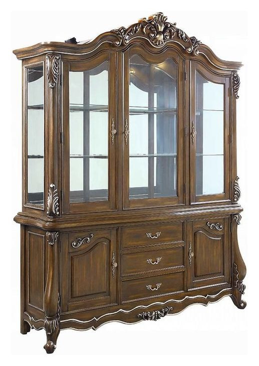 Latisha Antique Oak Extendable Rectangular Dining Room Set