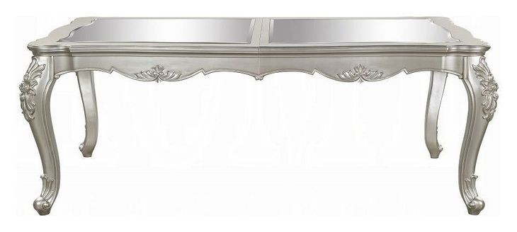 Bently Champagne 96" Extendable Rectangular Dining Table