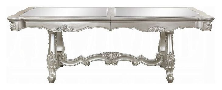 Bently Champagne 114" Extendable Rectangular Dining Table