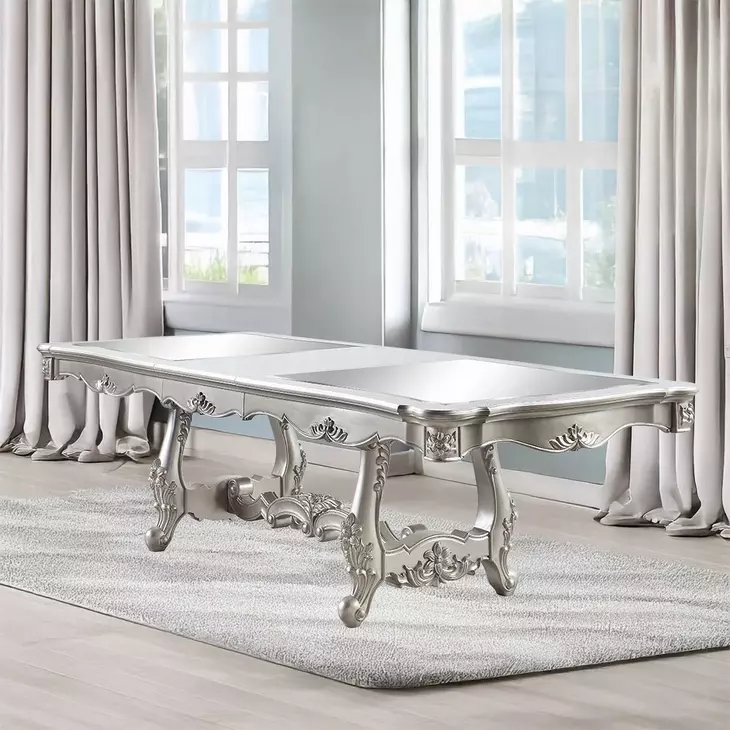 Bently Champagne 114" Extendable Dining Room Set