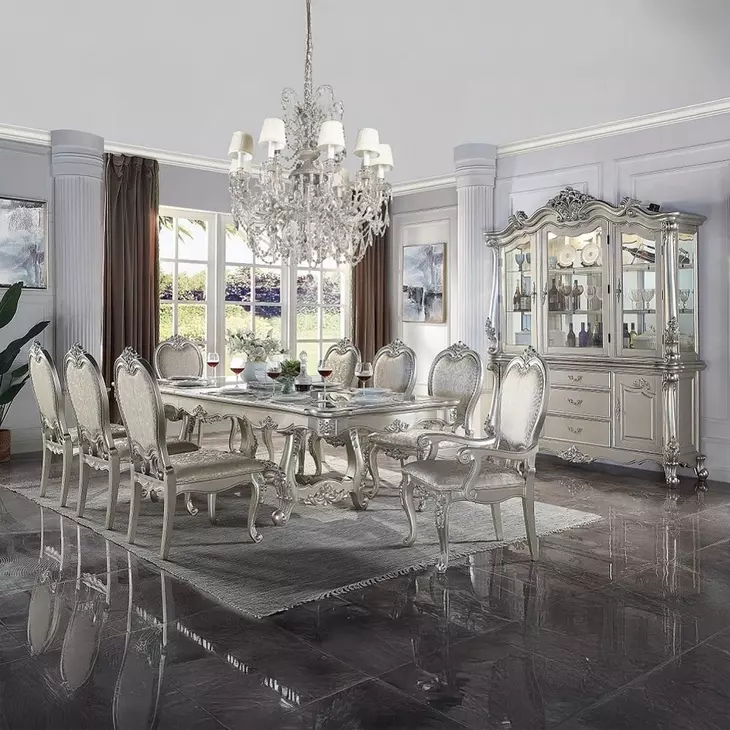 Bently Champagne 114" Extendable Dining Room Set