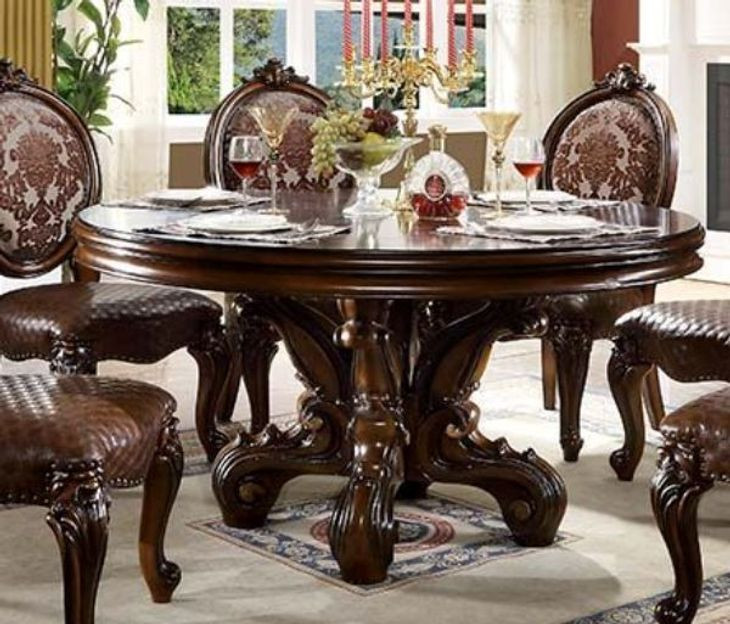Versailles Cherry 60" Round Dining Room Set