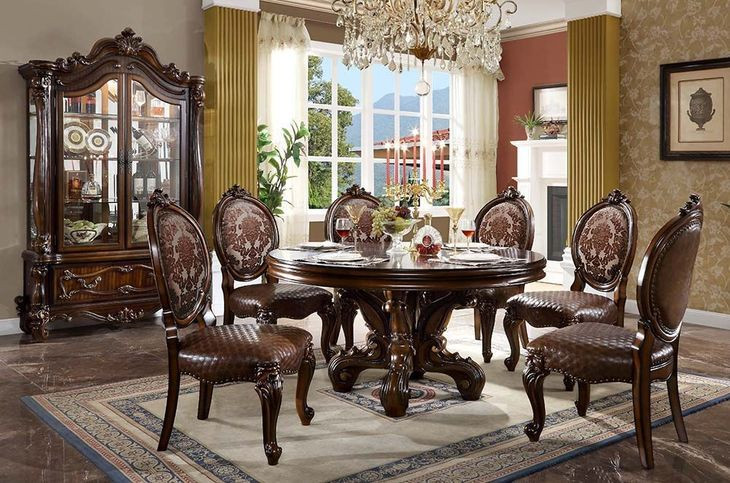 Versailles Cherry 60" Round Dining Table
