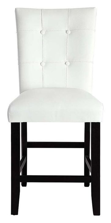 Hussein White Upholstered Counter Height Chair Set of 2
