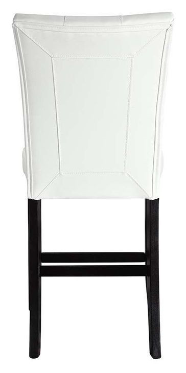 Hussein Gray and Black Square Marble Top Counter Height Dining Room Set