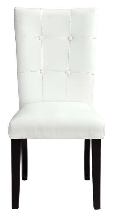 Hussein White Upholstered Side Chair Set of 2