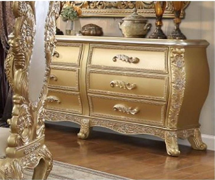 Cabriole Gold 6 Drawer Server