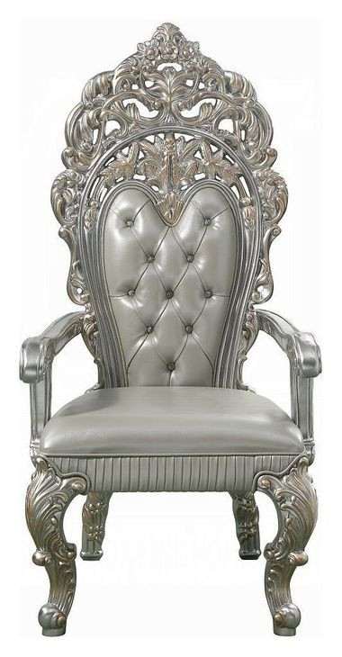 Sandoval Beige Upholstered Arm Chair Set of 2