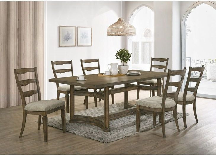 Parfield Weathered Oak 88" Rectangular Dining Table