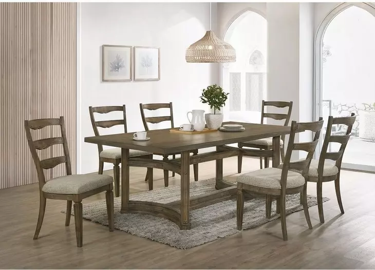 Parfield Weathered Oak 88" Rectangular Dining Table