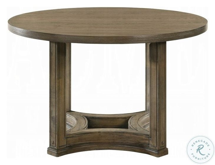 Parfield Weathered Oak 47" Round Dining Table
