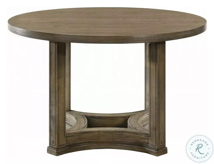 Parfield Weathered Oak 47" Round Dining Table