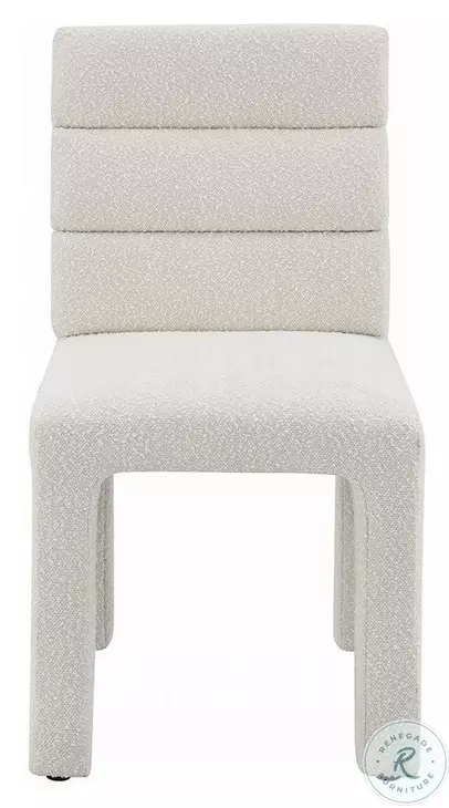 Hettie Beige Boucle Side Chair Set of 2