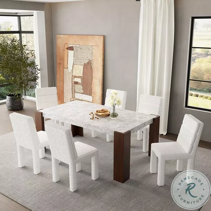 Hettie Beige Boucle Side Chair Set of 2