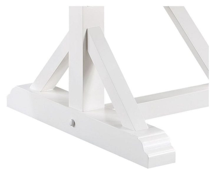 Hollyn Engineered Stone and White 78" Rectangular Stone Top Dining Table