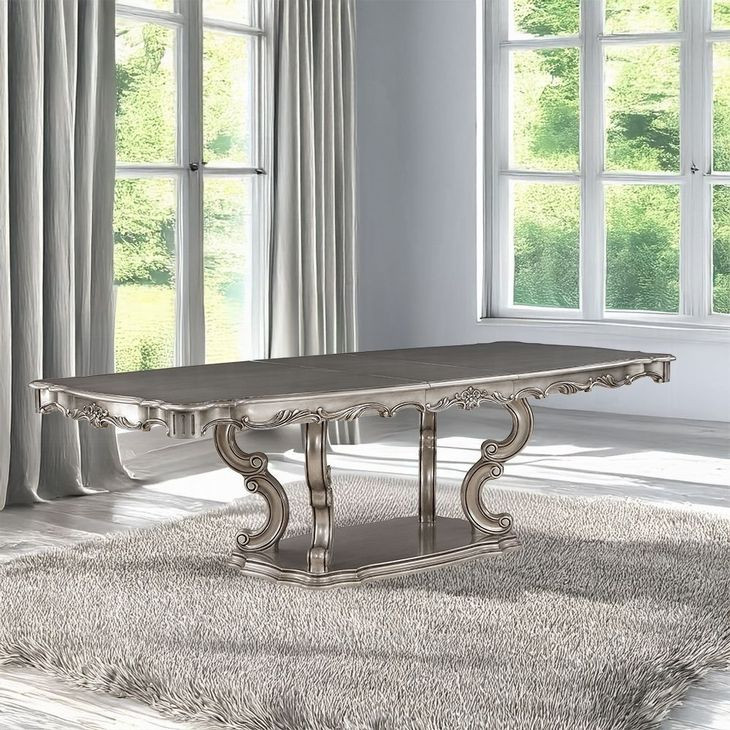 Ariadne Antique Platinum Dining Room Set