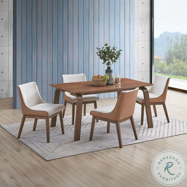 Ginny Walnut Rectangular Dining Room Set