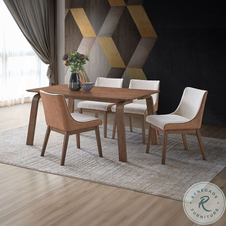 Ginny Walnut 63" Rectangular Dining Table