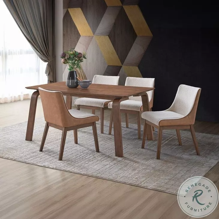 Ginny Walnut 63" Rectangular Dining Table