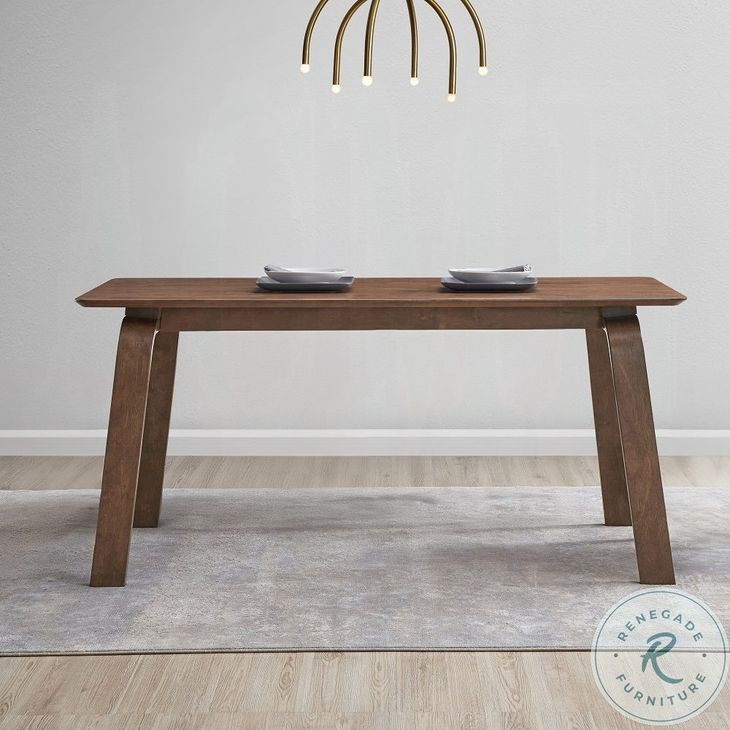 Ginny Walnut 63" Rectangular Dining Table