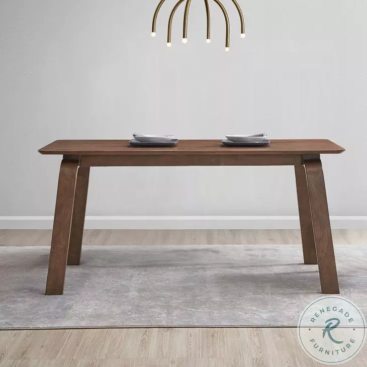 Ginny Walnut 63" Rectangular Dining Table