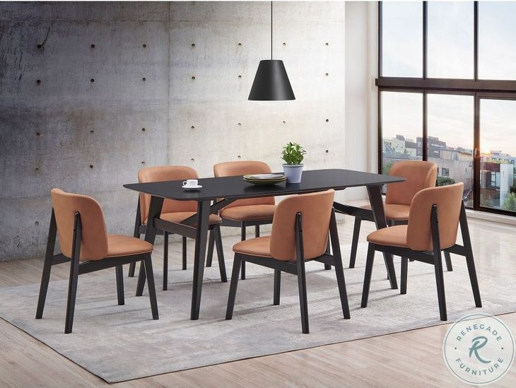 Eliora Black 71" Rectangular Dining Table
