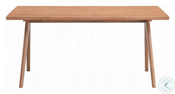Velentina Natural 63" Rectangular Dining Table