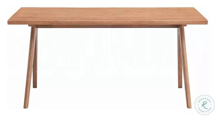 Velentina Natural 63" Rectangular Dining Table
