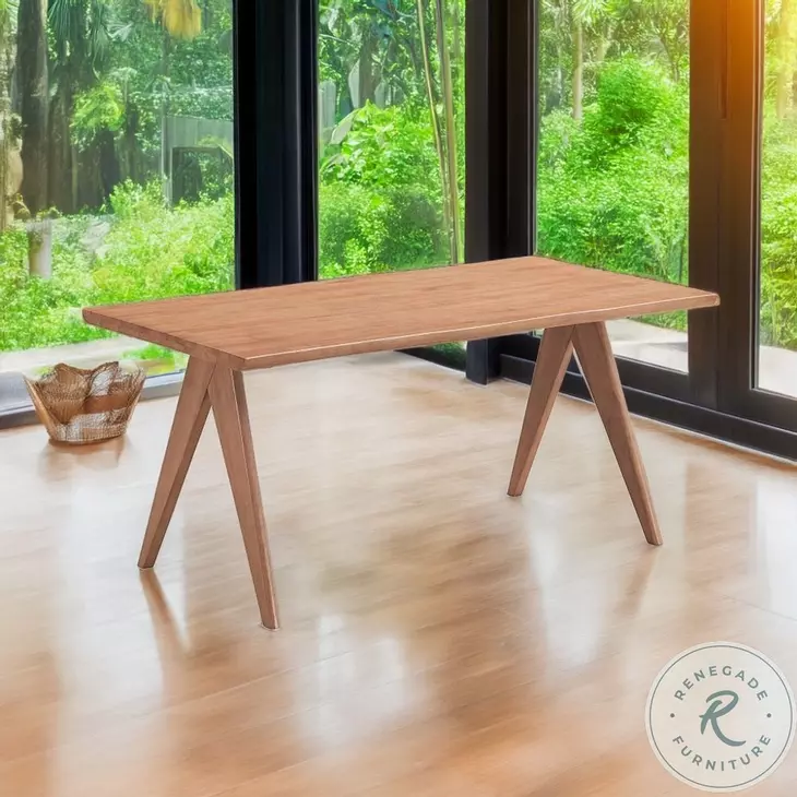Velentina Natural 63" Rectangular Dining Table