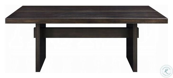 Jaramillo Gold and Rustic Espresso 80" Rectangular Dining Table