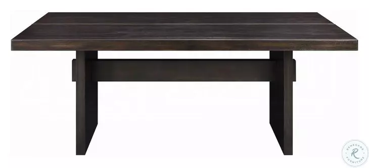 Jaramillo Gold and Rustic Espresso 80" Rectangular Dining Table