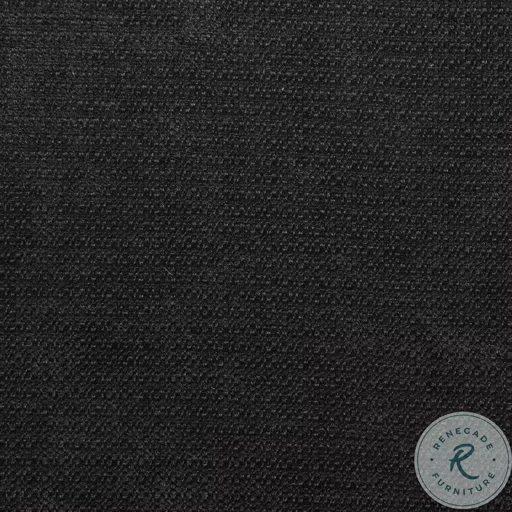 Jaramillo Black Chenille and Black Arm Chair Set of 2