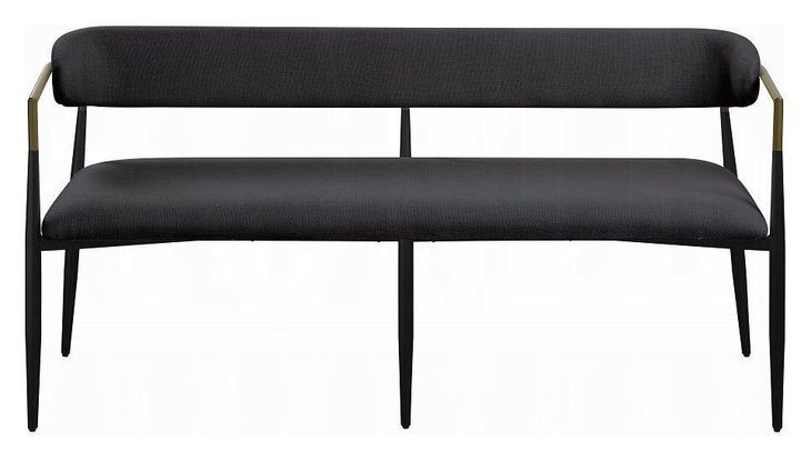 Jaramillo Black Upholstered 62" Dining Bench