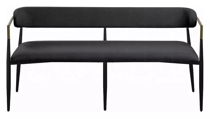 Jaramillo Black Upholstered 62" Dining Bench