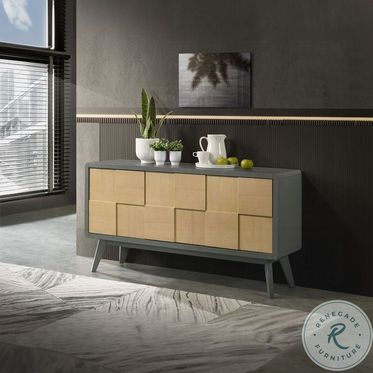 Blayde Light Gray and Natural Server