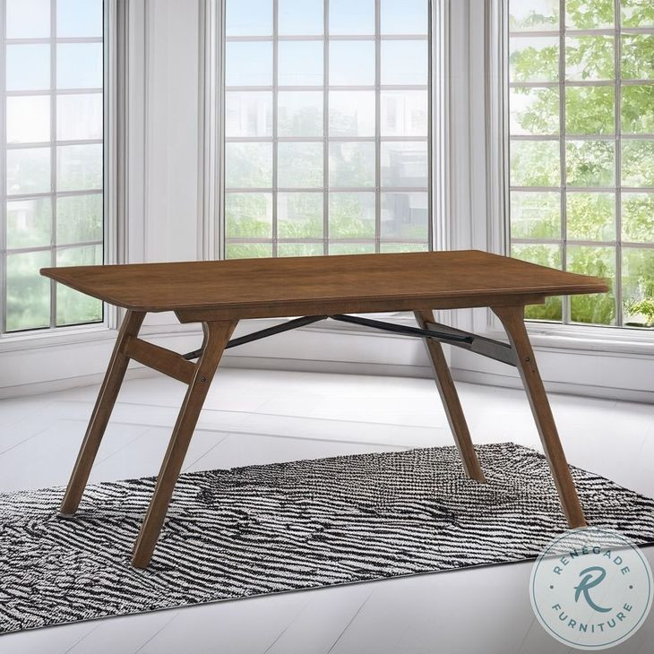 Kaela Walnut 59" Rectangular Dining Table