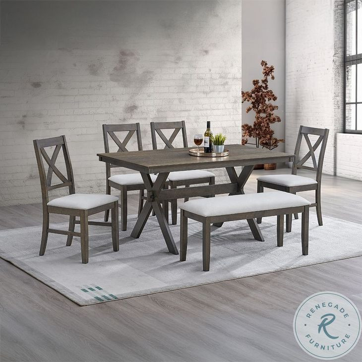Marit Gray Rectangular Dining Room Set