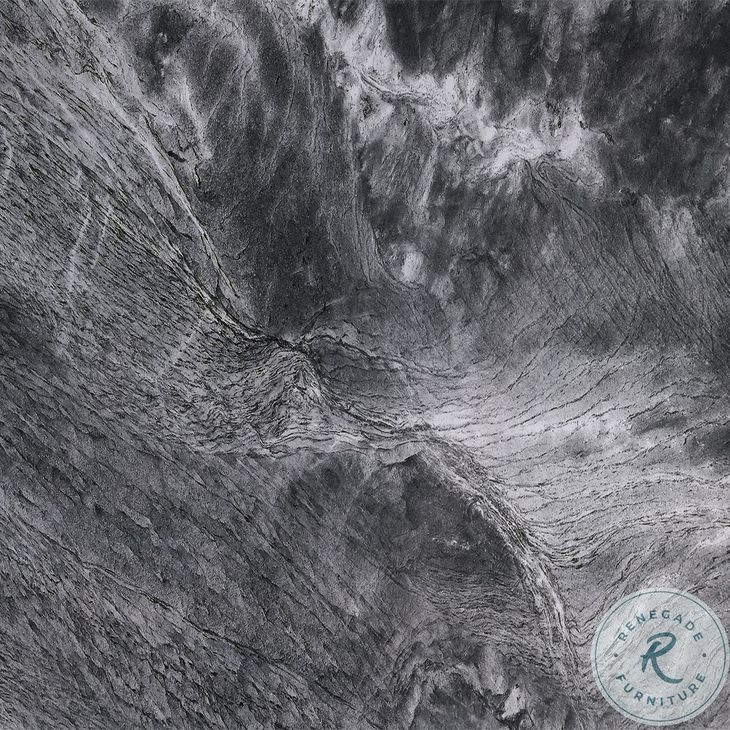 Klaus Crystal Tempered Glass Top and Black 71" Rectangular Dining Table