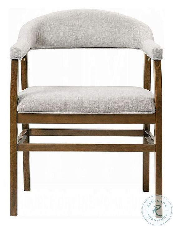 Darcy Dark Walnut Arm Chair Set of 2