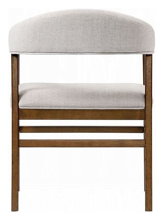 Darcy White and Dark Walnut Marble Top Dining Room Set