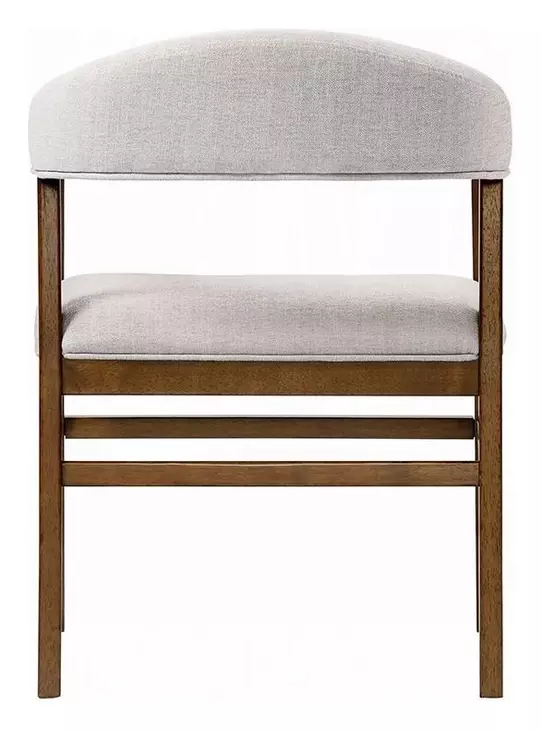 Darcy White and Dark Walnut Marble Top Dining Room Set