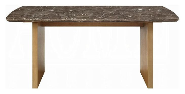 Jaramillo Natural 72" Rectangular Marble Top Dining Table