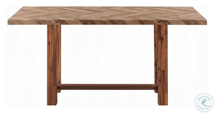 Gilsea Brown 71" Rectangular Counter Height Table