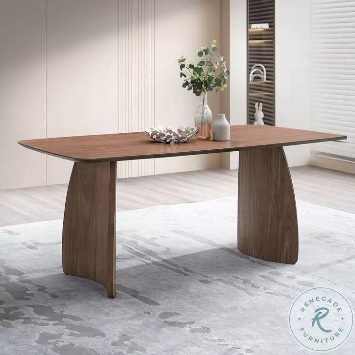 Hadasa Walnut 71" Rectangular Dining Table