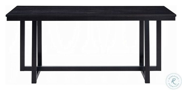 Kini Black 71" Rectangular Dining Table